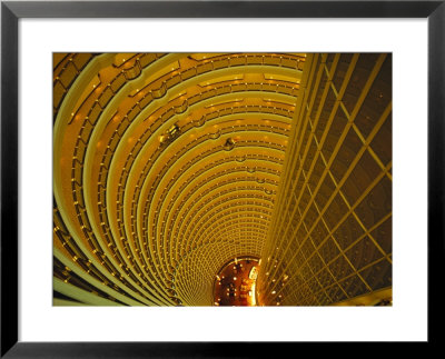 The Jin Mao Tower Looking Down From The Grand Hyatt Hotel Levels by Eightfish Pricing Limited Edition Print image