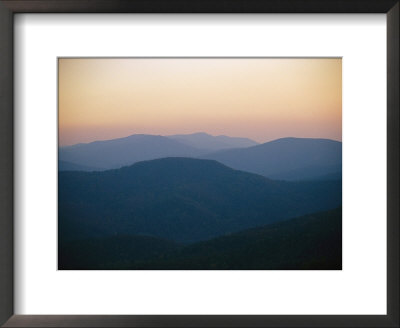 Twilight Over The Blue Ridge Mountains View From Skyline Drive by Raymond Gehman Pricing Limited Edition Print image