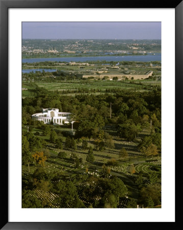 Aerial View Of The Pentagon And Arlington Cemetery, Virginia by Kenneth Garrett Pricing Limited Edition Print image