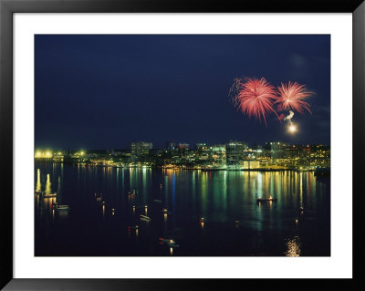 Fireworks Over Halifax Harbor Celebrate Canada Day by James P. Blair Pricing Limited Edition Print image