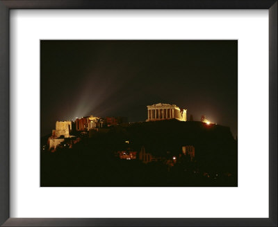 Floodlights Illuminate The Acropolis by James P. Blair Pricing Limited Edition Print image
