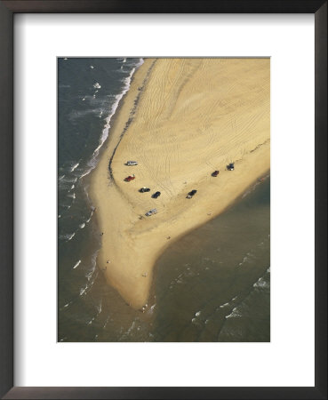 Aerial View Of Cars On The Coast Of The Outer Banks by Steve Winter Pricing Limited Edition Print image
