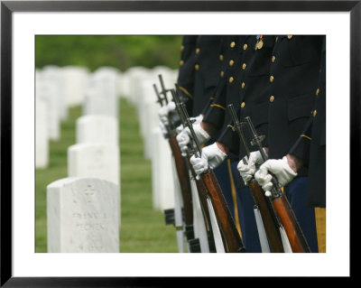 Gravestones And Honor Guard by Skip Brown Pricing Limited Edition Print image