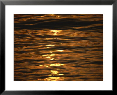 Sunset-Reflected Water At La Paz, Mexico by Raul Touzon Pricing Limited Edition Print image