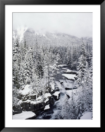 Winter View Of Mcdonald Creek by Lowell Georgia Pricing Limited Edition Print image