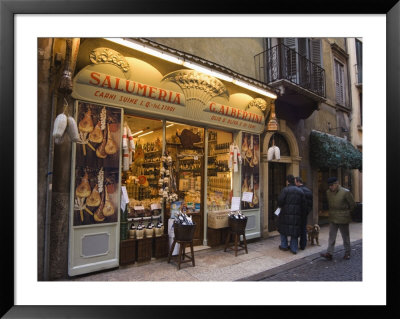 Food Shop, Verona, Veneto, Italy by Christian Kober Pricing Limited Edition Print image