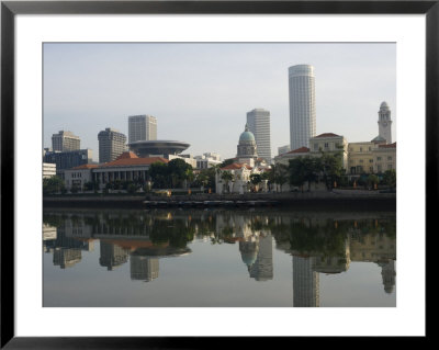 Parliament Buildings From Boat Quay, Singapore, Southeast Asia by Amanda Hall Pricing Limited Edition Print image