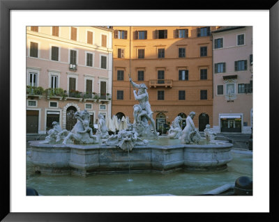 Bernini's Fountain Of The Four Rivers In Piazza Navona by Taylor S. Kennedy Pricing Limited Edition Print image