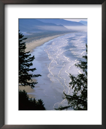 Manzanita Beach, Seen From Neahkahnie Mountain, Oregon by John Elk Iii Pricing Limited Edition Print image