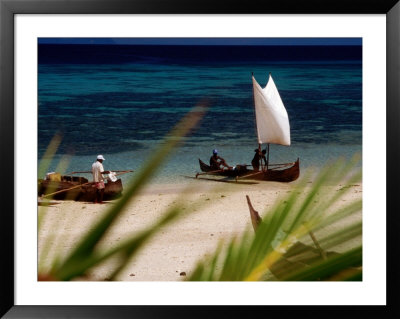 Fishing Boats, Lokobe Reserve, Madagascar by Tom Cockrem Pricing Limited Edition Print image