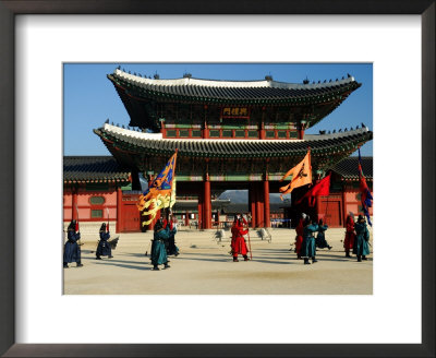 Gyeongbokgung Palace Changing Of The Guard, Gwanghwamun, Seoul, South Korea by Anthony Plummer Pricing Limited Edition Print image