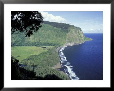 Cliffs And Coast At Entrance To Waipi'o Valley, Big Island, Hawaii, Usa by John & Lisa Merrill Pricing Limited Edition Print image