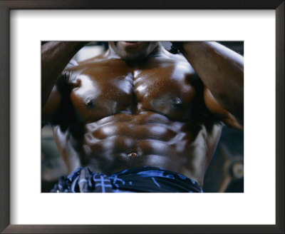 Close View Of A Weightlifters Upper Body by Jodi Cobb Pricing Limited Edition Print image
