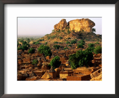 Overhead Of Dogon Village Near Bandiagara, Songo, Mali by Ariadne Van Zandbergen Pricing Limited Edition Print image