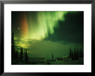 The Aurora Borealis Shimmers In The Night Sky by Norbert Rosing Pricing Limited Edition Print image