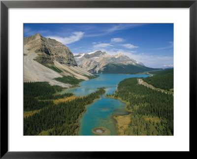The Talus Slopes Of Crowfoot Mountain Sweep To Bow Lake by George F. Mobley Pricing Limited Edition Print image