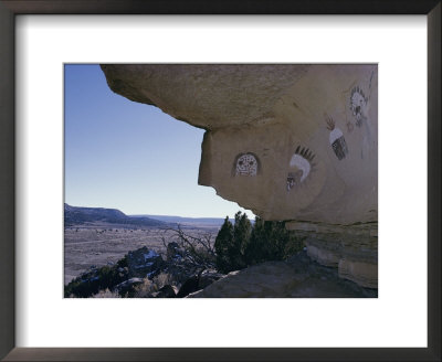 Pictographs On Rock Wall, Zuni Reservation, New Mexico by David Edwards Pricing Limited Edition Print image