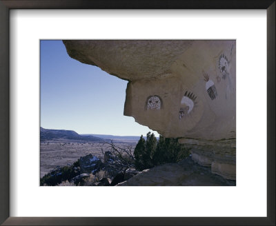 Pictographs On Rock Wall, Zuni Reservation, New Mexico by David Edwards Pricing Limited Edition Print image