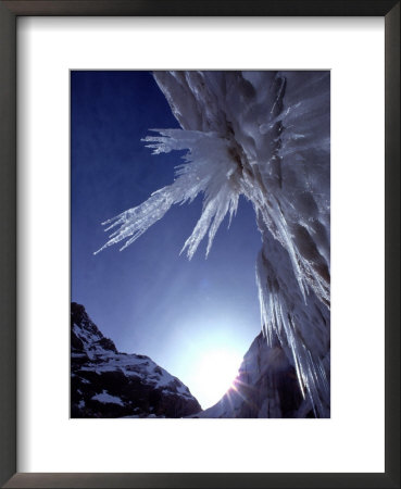 Sunlight Glints On The Bearded Face Of Gangotri Glacier by George F. Mobley Pricing Limited Edition Print image