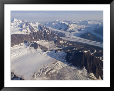 Aerial View Of Harvard Glacier And Mount Marcus Baker, Alaska by Rich Reid Pricing Limited Edition Print image