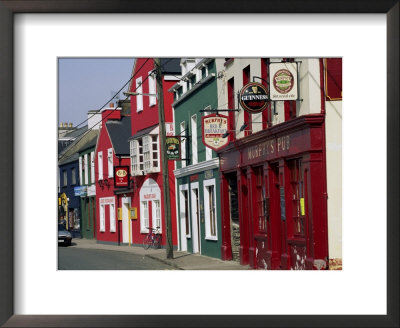 Pubs In Dingle, County Kerry, Munster, Eire (Republic Of Ireland) by Roy Rainford Pricing Limited Edition Print image