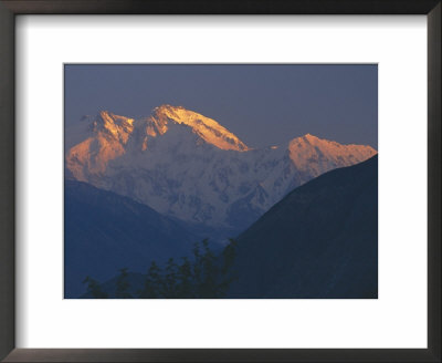 Sunset, Nanga Parbat Mountain, Karakoram (Karakorum) Mountains, Pakistan by S Friberg Pricing Limited Edition Print image