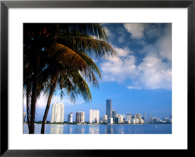 Skyline From Rickenbacker Causeway, Miami, Florida by Witold Skrypczak Pricing Limited Edition Print image