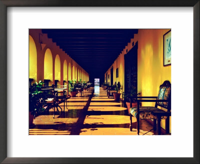 El Convento Hotel, Patio Del Nispero, Courtyard, San Juan, Puerto Rico by Greg Johnston Pricing Limited Edition Print image