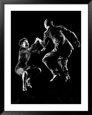 Professional Dancers Willa Mae Ricker And Leon James Show Off The Lindy Hop by Gjon Mili Pricing Limited Edition Print image