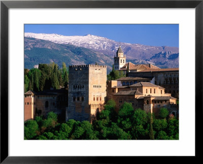 Alhambra Seen From Mirador San Nicolas In Albaicin District, Granada, Andalucia, Spain by David Tomlinson Pricing Limited Edition Print image
