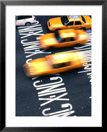 Taxis Driving Up Third Avenue Towards Harlem, New York City, Usa by Corey Wise Pricing Limited Edition Print image