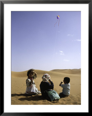 Children With Kite, Morocco by Michael Brown Pricing Limited Edition Print image