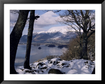 Derwentwater And Skiddaw In Winter, Lake District National Park, Cumbria, England by James Emmerson Pricing Limited Edition Print image