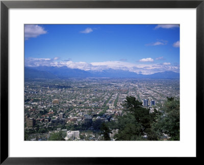 Santiago And The Andes Beyond, Chile, South America by Christopher Rennie Pricing Limited Edition Print image