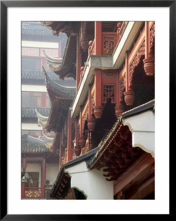 Traditional Architecture With Upturned Eaves, Shanghai, China by Keren Su Pricing Limited Edition Print image