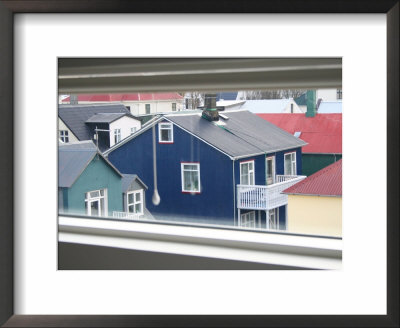 Buildings From Room At Hotel Odinsve, Reykjavik, Iceland by Jonathan Smith Pricing Limited Edition Print image