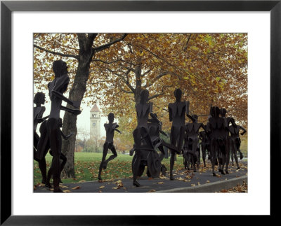 Running Sculptures Commemorating The Lilac Bloomsday Run, Spokane, Washington, Usa by Jamie & Judy Wild Pricing Limited Edition Print image