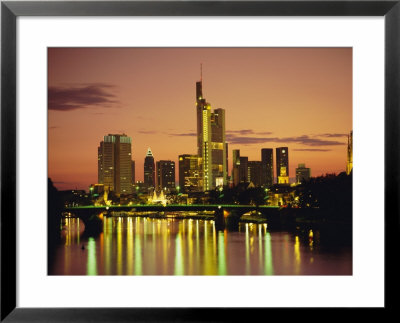 City Skyline At Sunset, Frankfurt-Am-Main, Hessen, Germany, Europe by Roy Rainford Pricing Limited Edition Print image