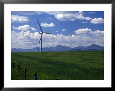 Wind Energy Development, Montana, Usa by Diane Johnson Pricing Limited Edition Print image