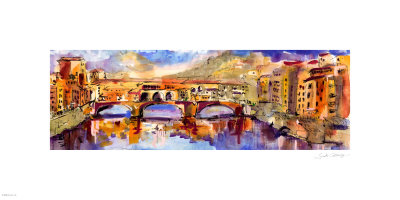 Ponte Vecchio - Italy - Florence by Ginette Callaway Pricing Limited Edition Print image