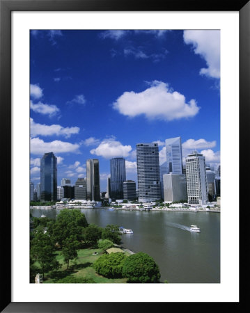 Looking Southwest Over Captain John Burke Park On Kangaroo Point By The Brisbane River, Australia by Robert Francis Pricing Limited Edition Print image
