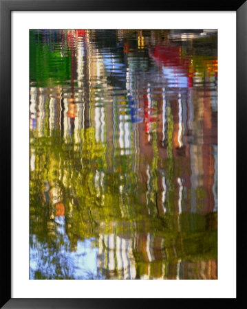 Boats And Buildings Along The Canal Belt, Amsterdam, Netherlands by Keren Su Pricing Limited Edition Print image