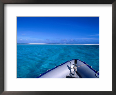 Bow Of Inflatable Dinghy, Fiji by Casey Mahaney Pricing Limited Edition Print image