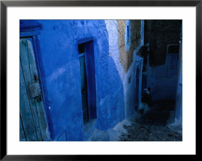 Looking Down On The Blue Alleyways Of Chefchaouen, Morocco by Jeffrey Becom Pricing Limited Edition Print image