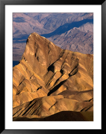 Zabriskie Point Towards Manly Beacon And Golden Canyon Badlands, California, Usa by Stephen Saks Pricing Limited Edition Print image
