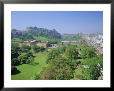 Edinburgh Castle And Gardens, Edinburgh, Lothian, Scotland, Uk, Europe by Roy Rainford Pricing Limited Edition Print image