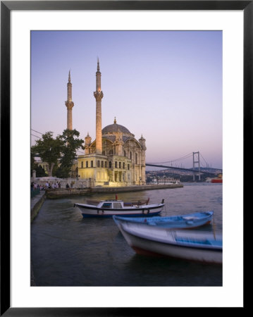 Ortakoy Camii And The Bosphorus Bridge, Istanbul, Turkey by Michele Falzone Pricing Limited Edition Print image