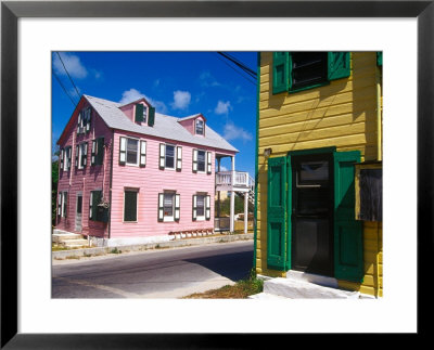 Colorful Loyalist Home, Governor's Harbour, Eleuthera Island, Bahamas by Greg Johnston Pricing Limited Edition Print image