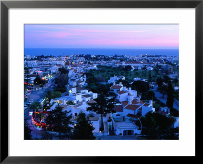 View Over The Town At Dusk, Albufeira, Algarve, Portugal, by Roberto Gerometta Pricing Limited Edition Print image