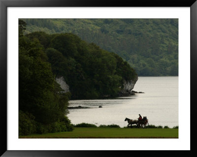 Ireland, Killarney, Horse And Cart By Lake by Keith Levit Pricing Limited Edition Print image